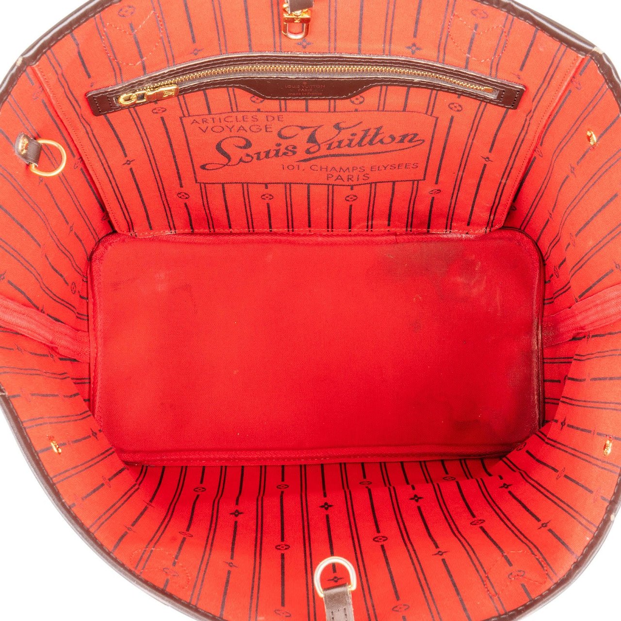 Louis Vuitton Louis Vuitton Monogram Damier Ebene Neverfull MM Shoulder Bag Bruin