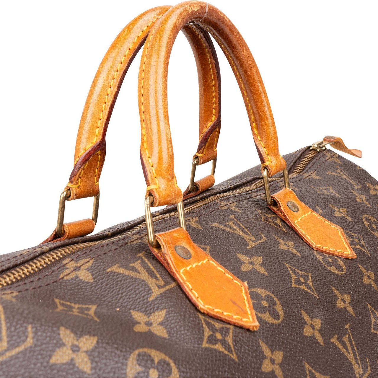 Louis Vuitton Louis Vuitton Monogram Canvas Speedy 40 Handbag Bruin