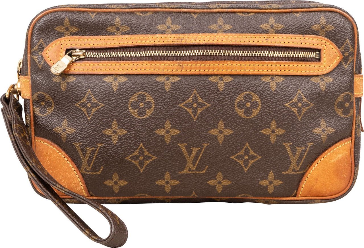 Louis Vuitton Louis Vuitton Monogram Canvas Marly Dragonne Clutch Bruin