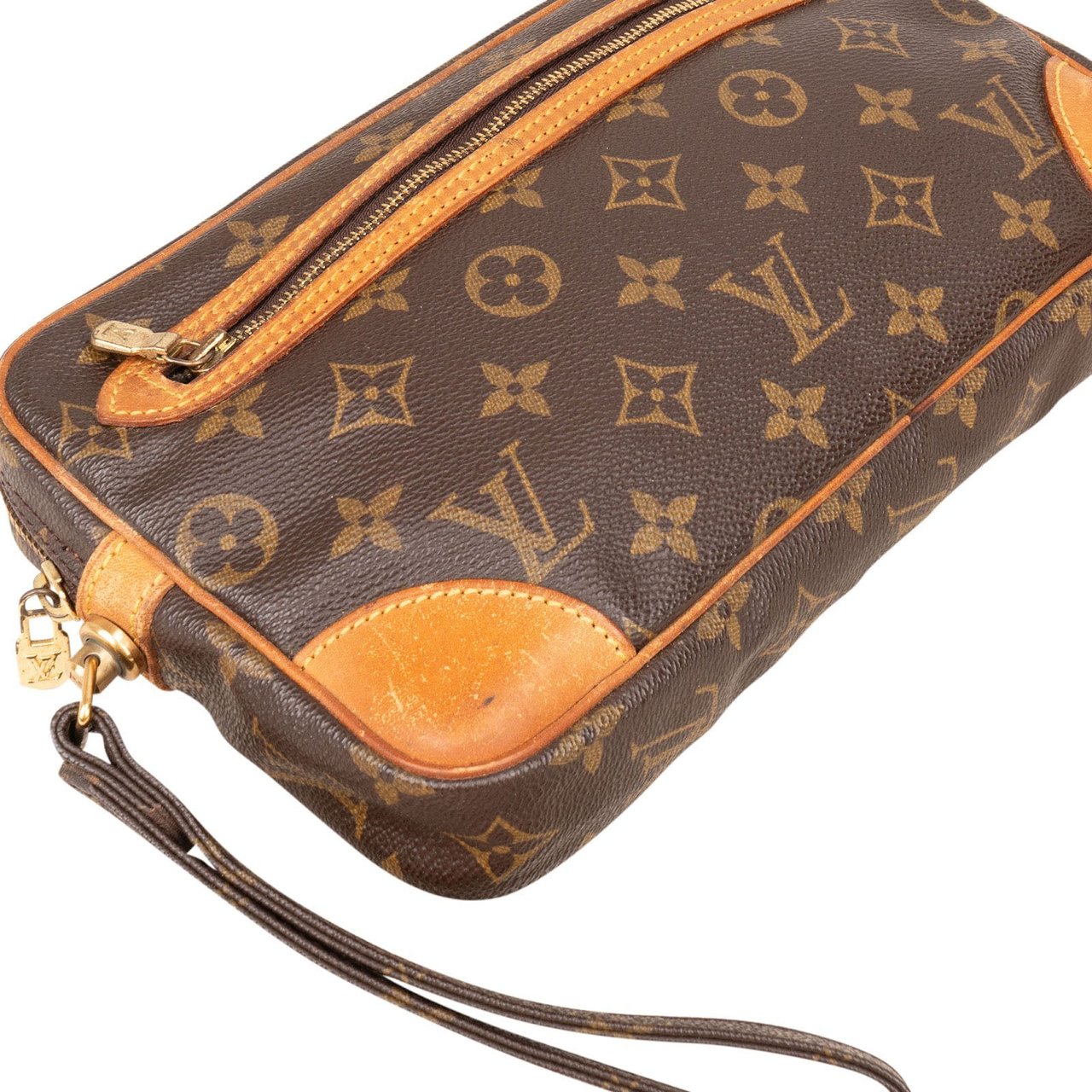 Louis Vuitton Louis Vuitton Monogram Canvas Marly Dragonne Clutch Bruin