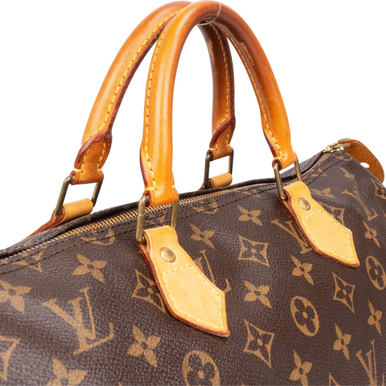 Louis Vuitton Louis Vuitton Monogram Canvas Speedy 35 Handbag Bruin
