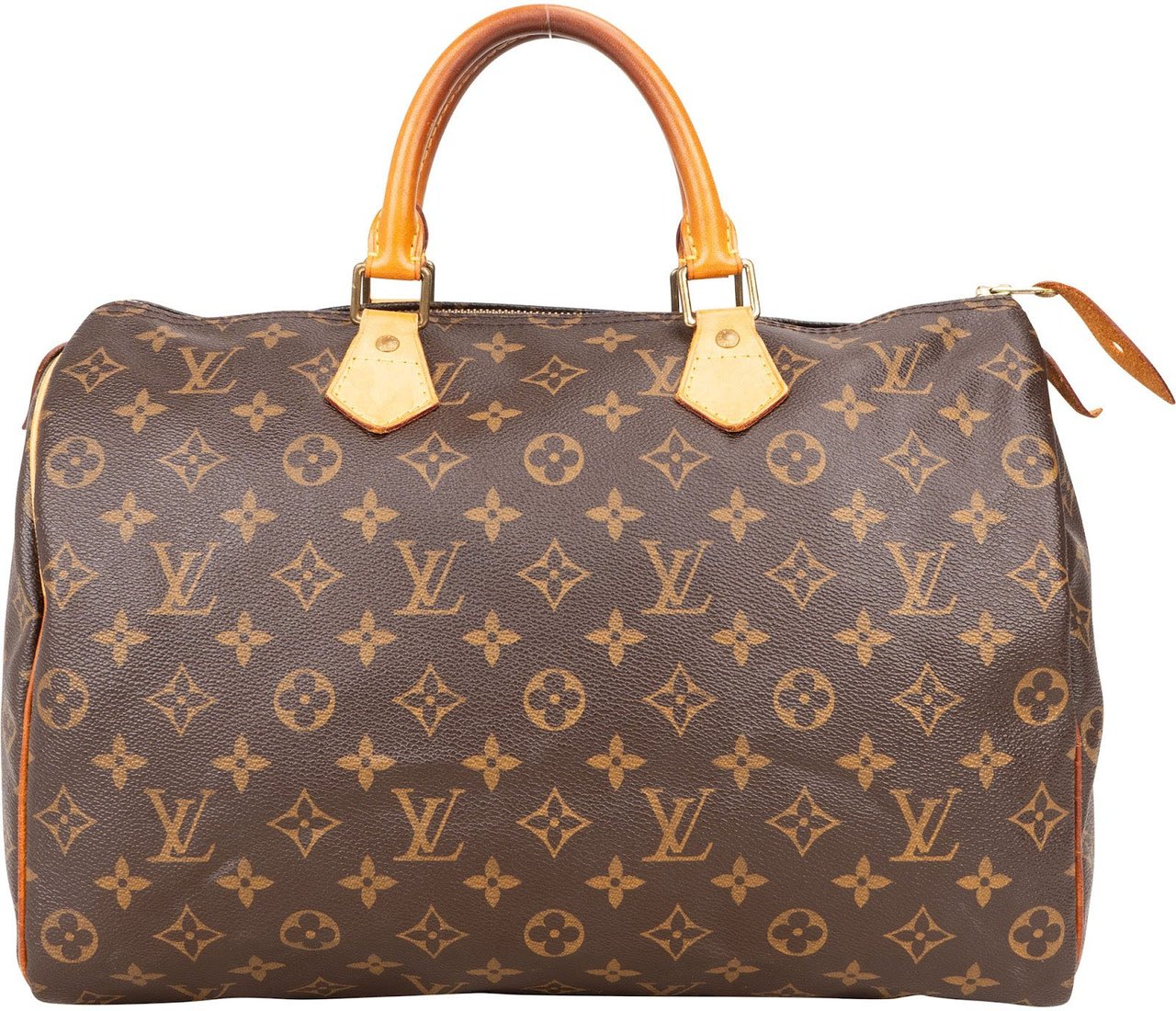 Louis Vuitton Louis Vuitton Monogram Canvas Speedy 35 Handbag Bruin