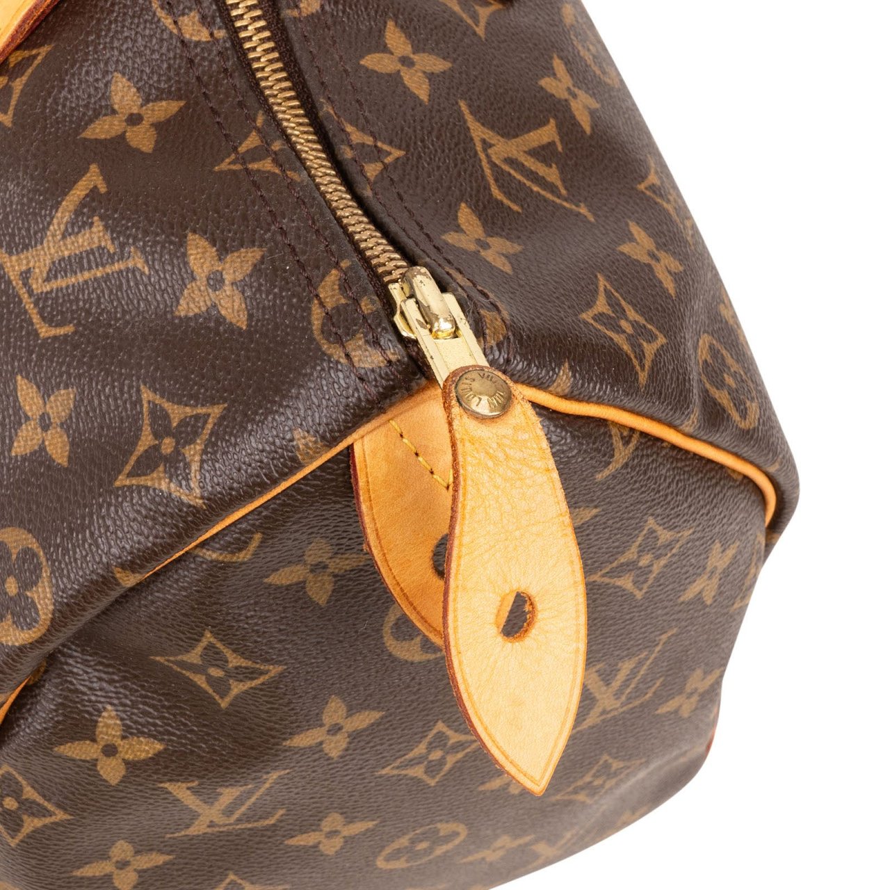 Louis Vuitton Louis Vuitton Monogram Canvas Speedy 35 Handbag Bruin