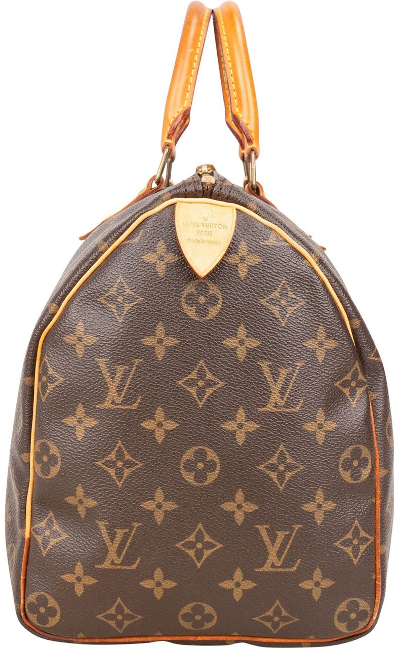 Louis Vuitton Louis Vuitton Monogram Canvas Speedy 35 Handbag Bruin