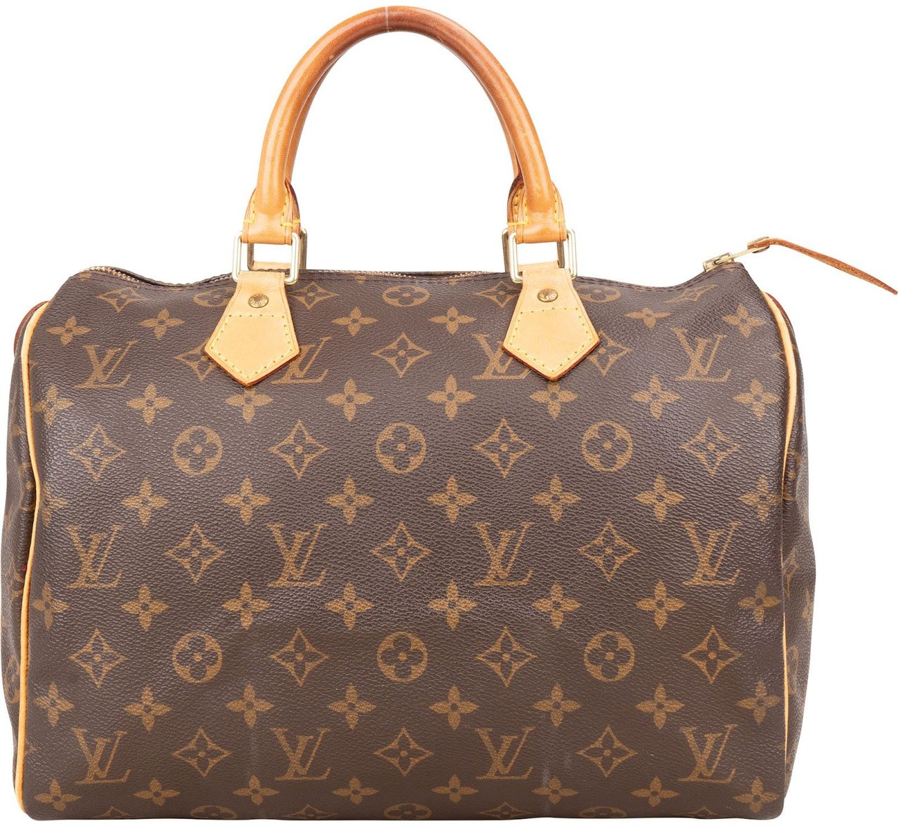 Louis Vuitton Louis Vuitton Monogram Canvas Speedy 30 Handbag Bruin