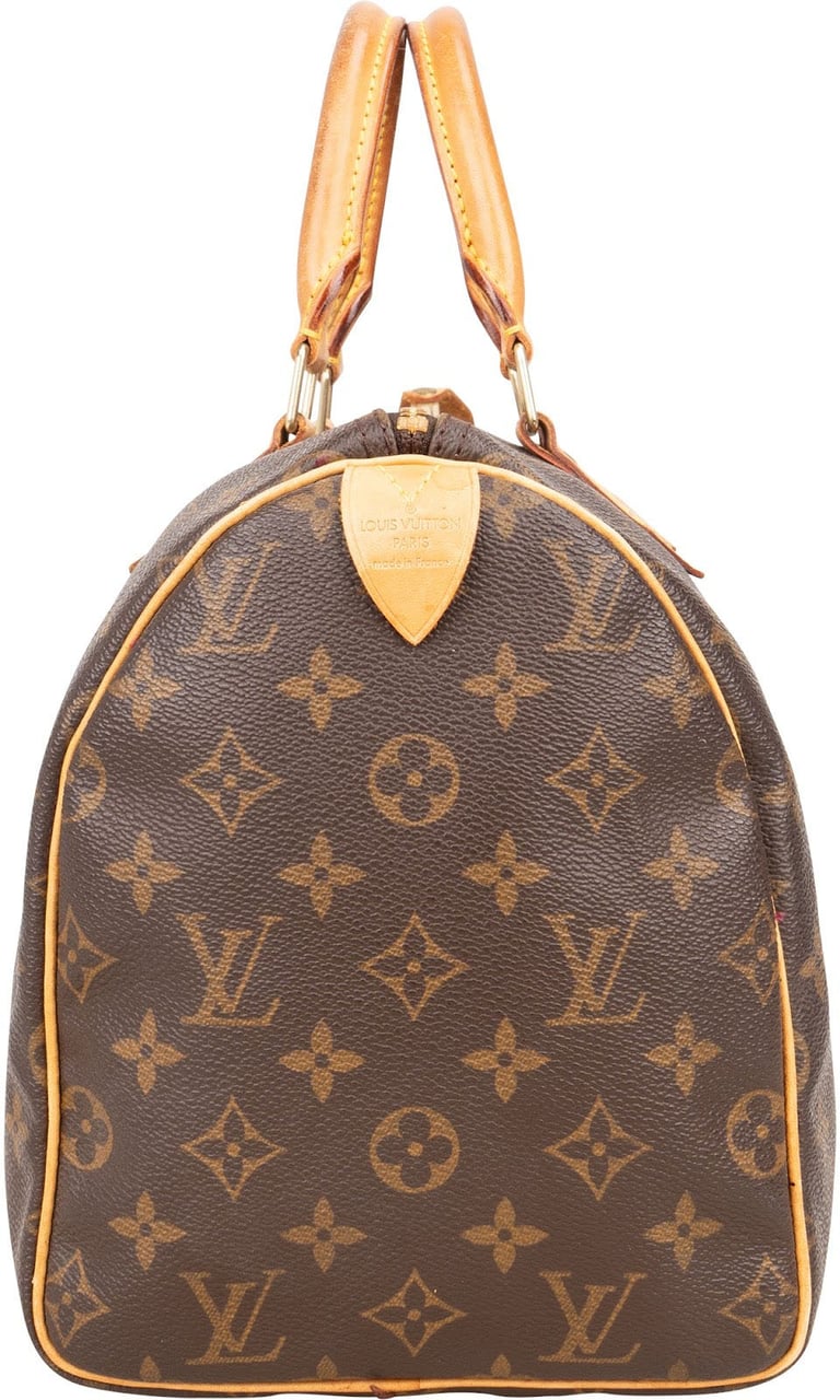 Louis Vuitton Louis Vuitton Monogram Canvas Speedy 30 Handbag Bruin