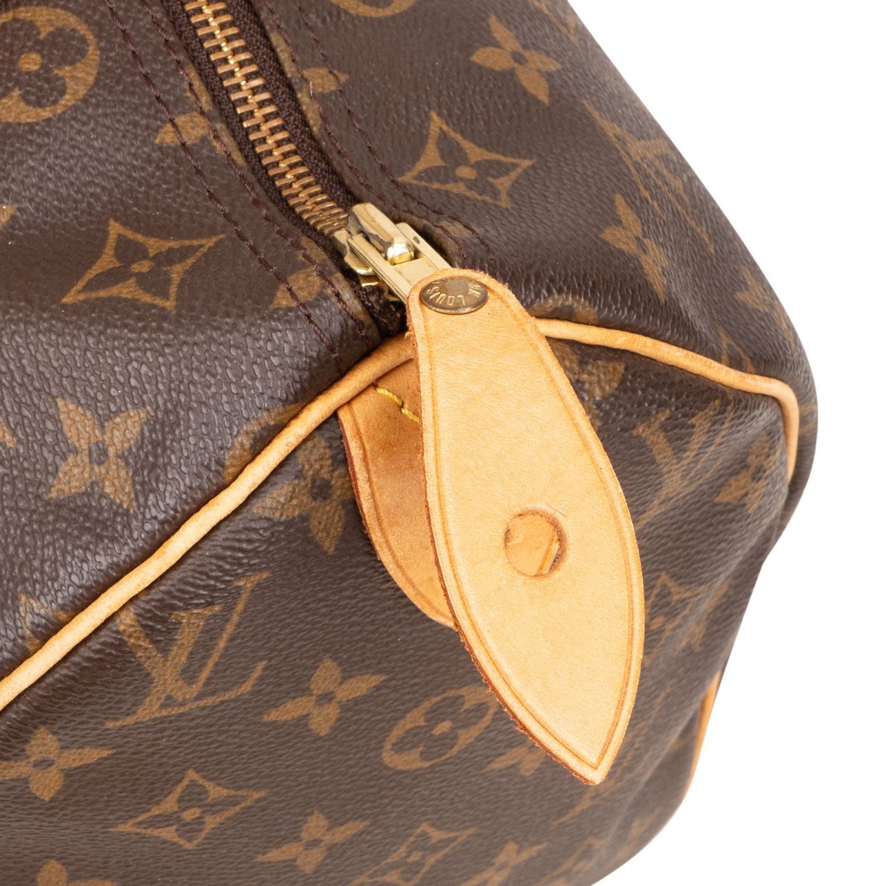 Louis Vuitton Louis Vuitton Monogram Canvas Speedy 30 Handbag Bruin