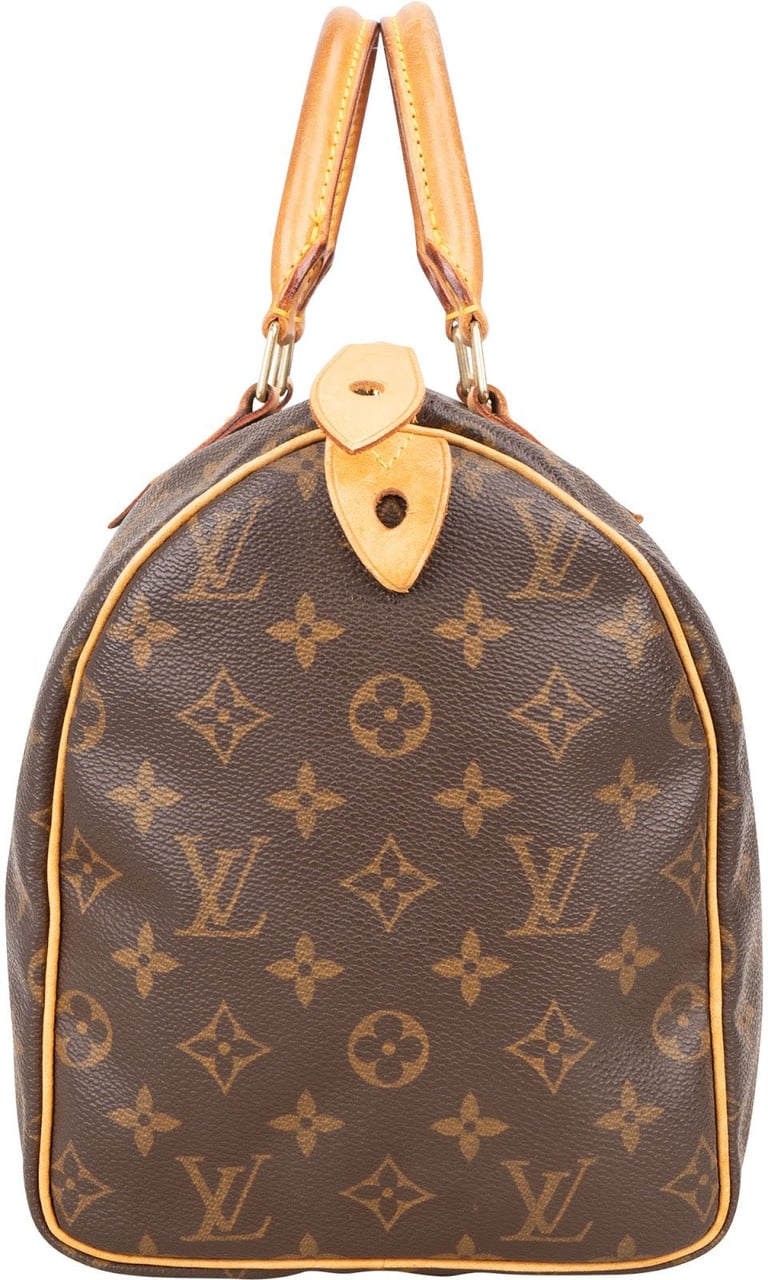 Louis Vuitton Louis Vuitton Monogram Canvas Speedy 30 Handbag Bruin