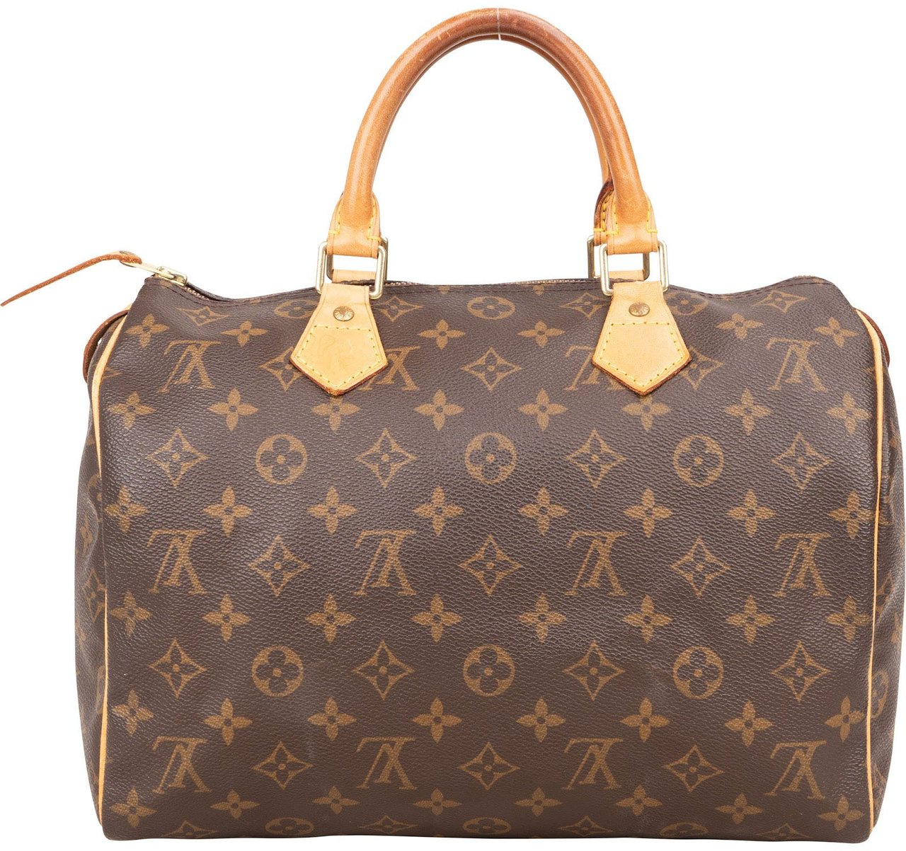Louis Vuitton Louis Vuitton Monogram Canvas Speedy 30 Handbag Bruin
