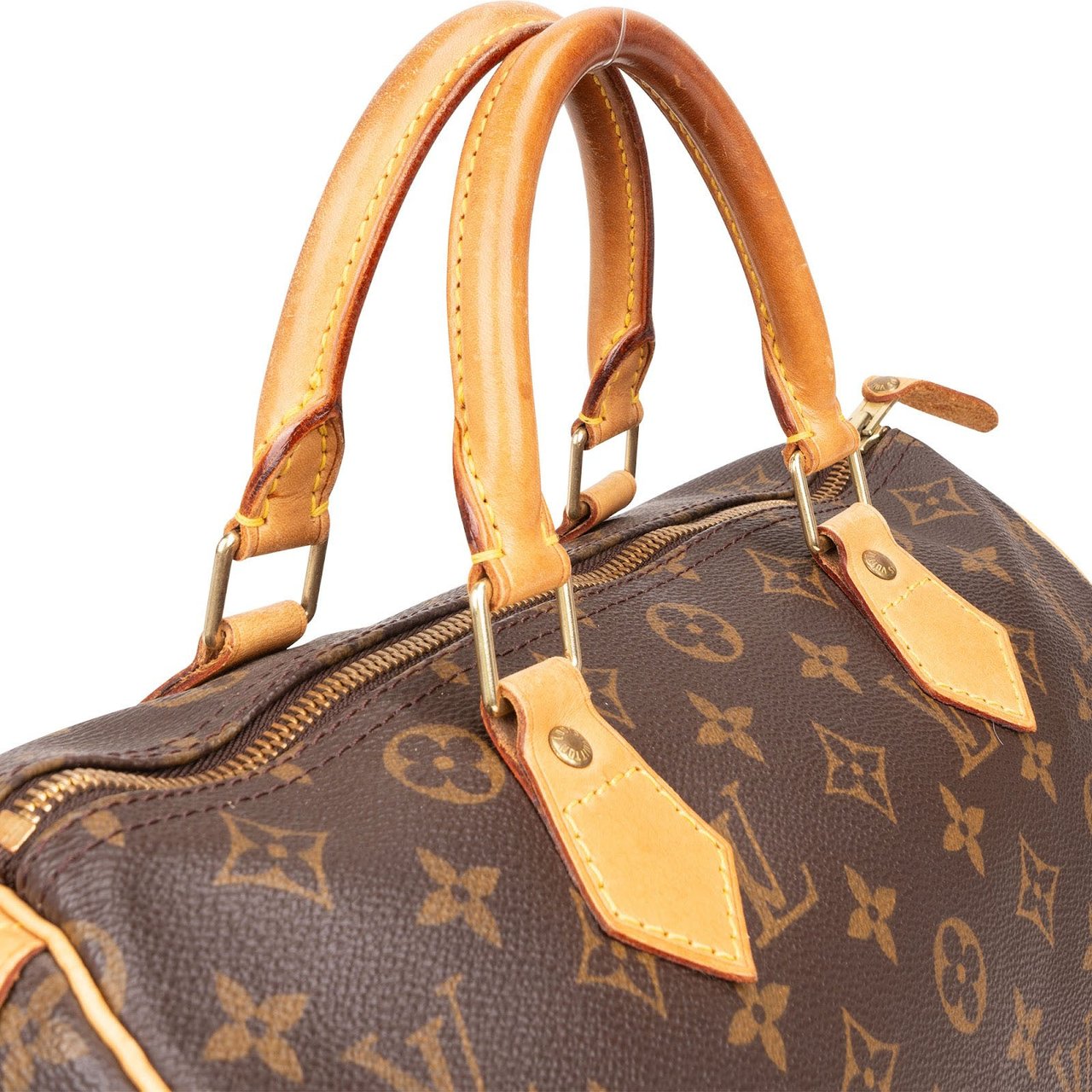 Louis Vuitton Louis Vuitton Monogram Canvas Speedy 30 Handbag Bruin
