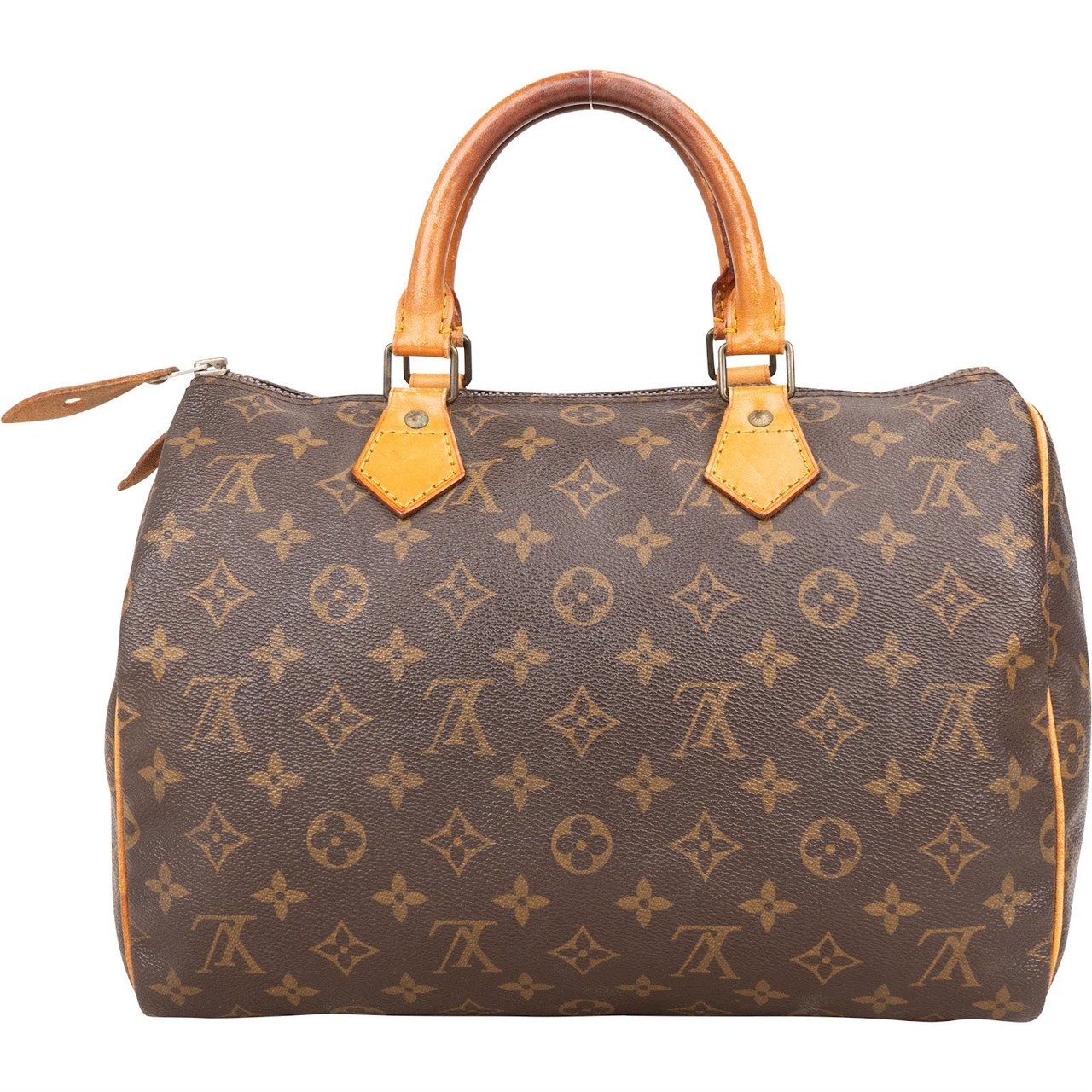 Louis Vuitton Louis Vuitton Monogram Canvas Speedy 30 Handbag Bruin