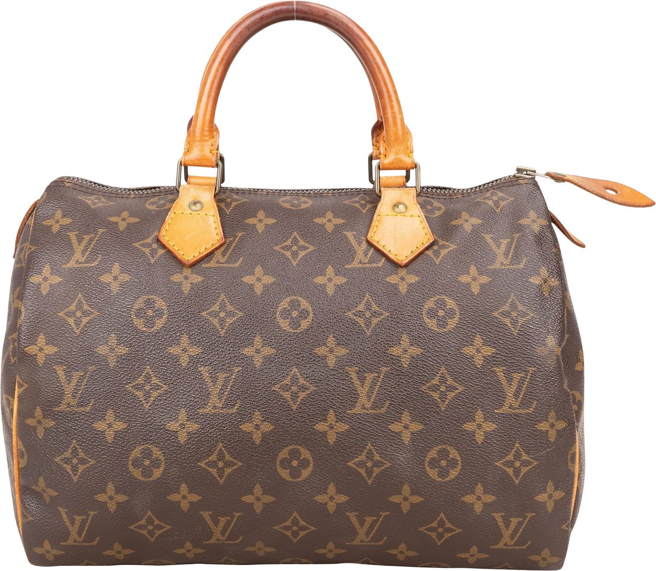 Louis Vuitton Louis Vuitton Monogram Canvas Speedy 30 Handbag Bruin