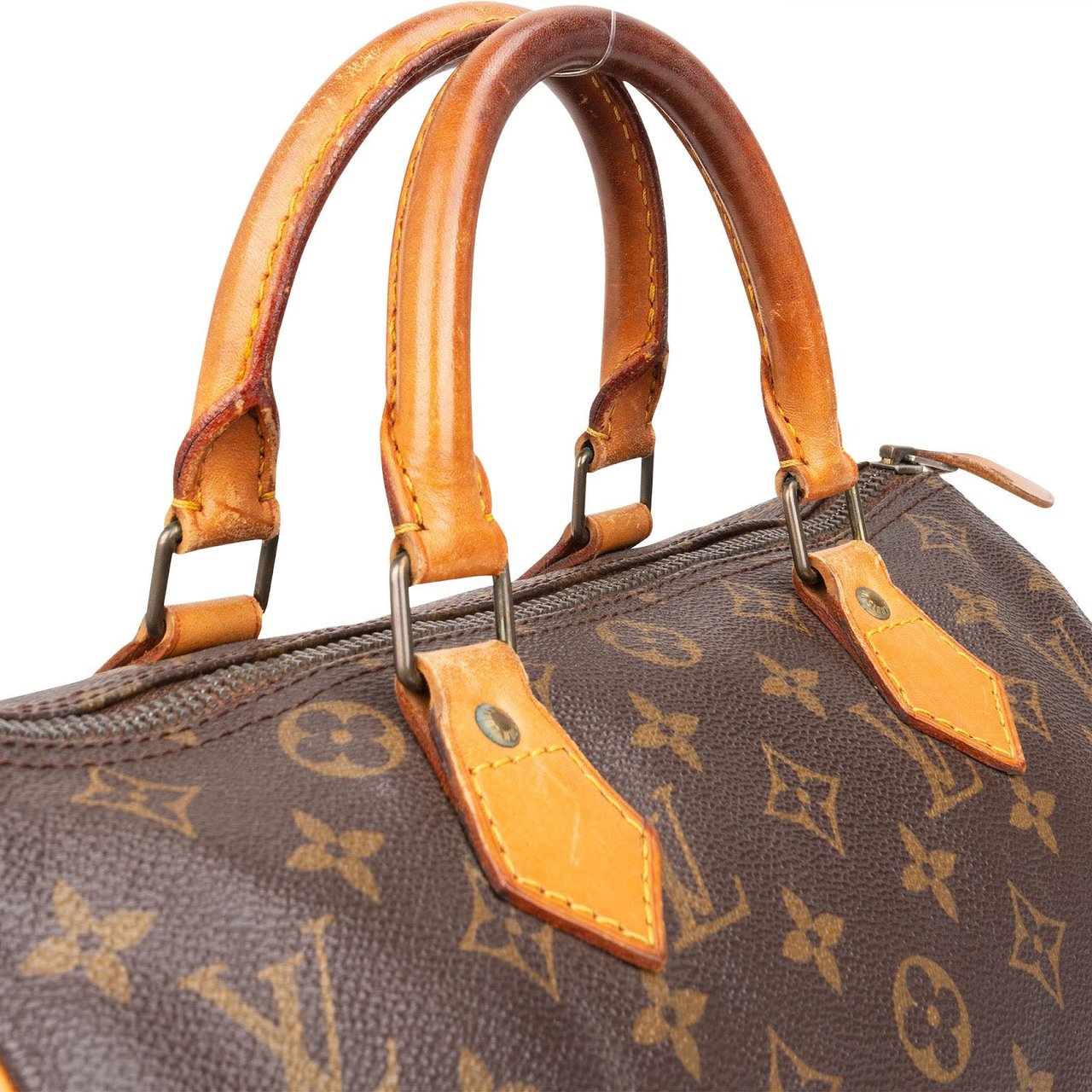 Louis Vuitton Louis Vuitton Monogram Canvas Speedy 30 Handbag Bruin