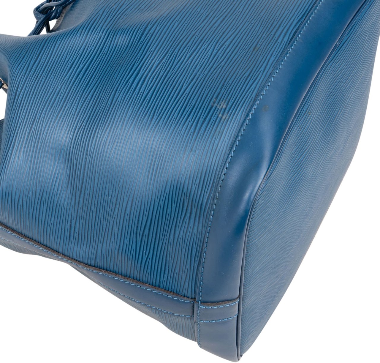 Louis Vuitton Bleu Epi Leather NM Sac Noé Petit Shoulder Bag Blauw