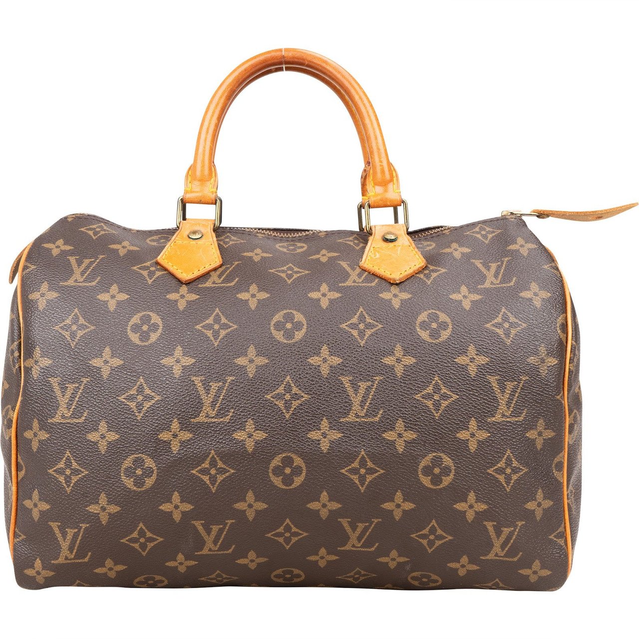 Louis Vuitton Louis Vuitton Monogram Canvas Speedy 30 Handbag Bruin