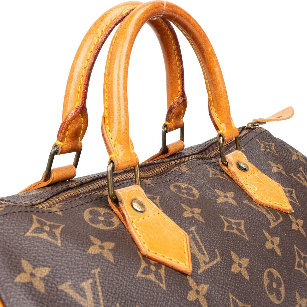 Louis Vuitton Louis Vuitton Monogram Canvas Speedy 30 Handbag Bruin