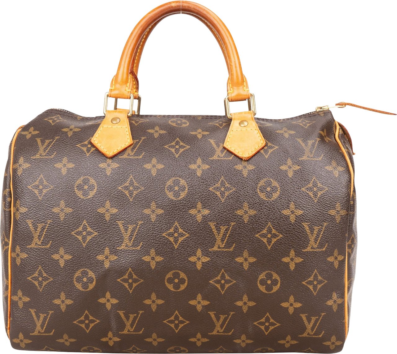 Louis Vuitton Louis Vuitton Monogram Canvas Speedy 30 Handbag Bruin