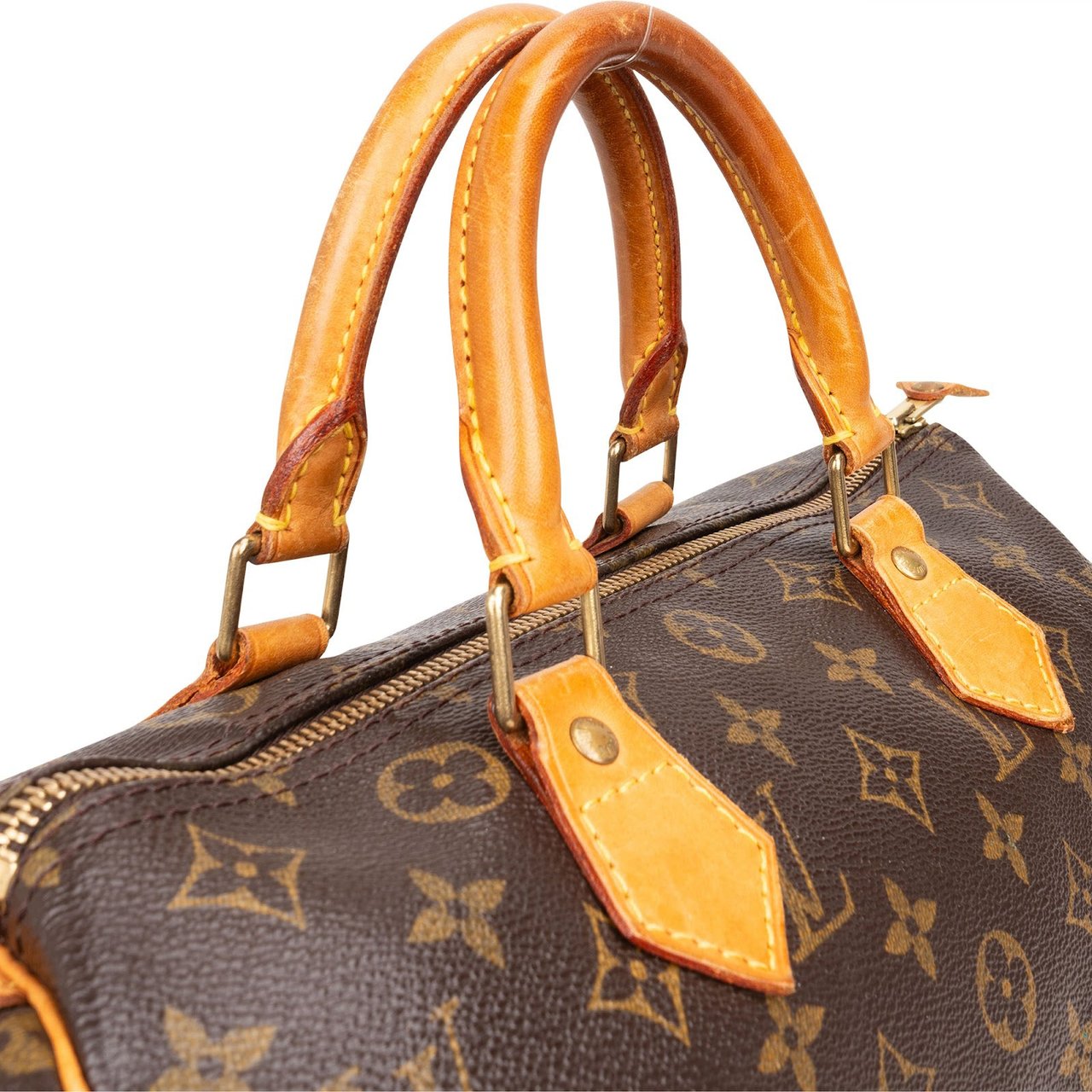 Louis Vuitton Louis Vuitton Monogram Canvas Speedy 30 Handbag Bruin