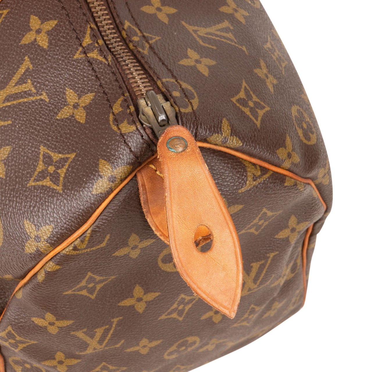 Louis Vuitton Louis Vuitton Monogram Canvas Speedy 35 Handbag Bruin