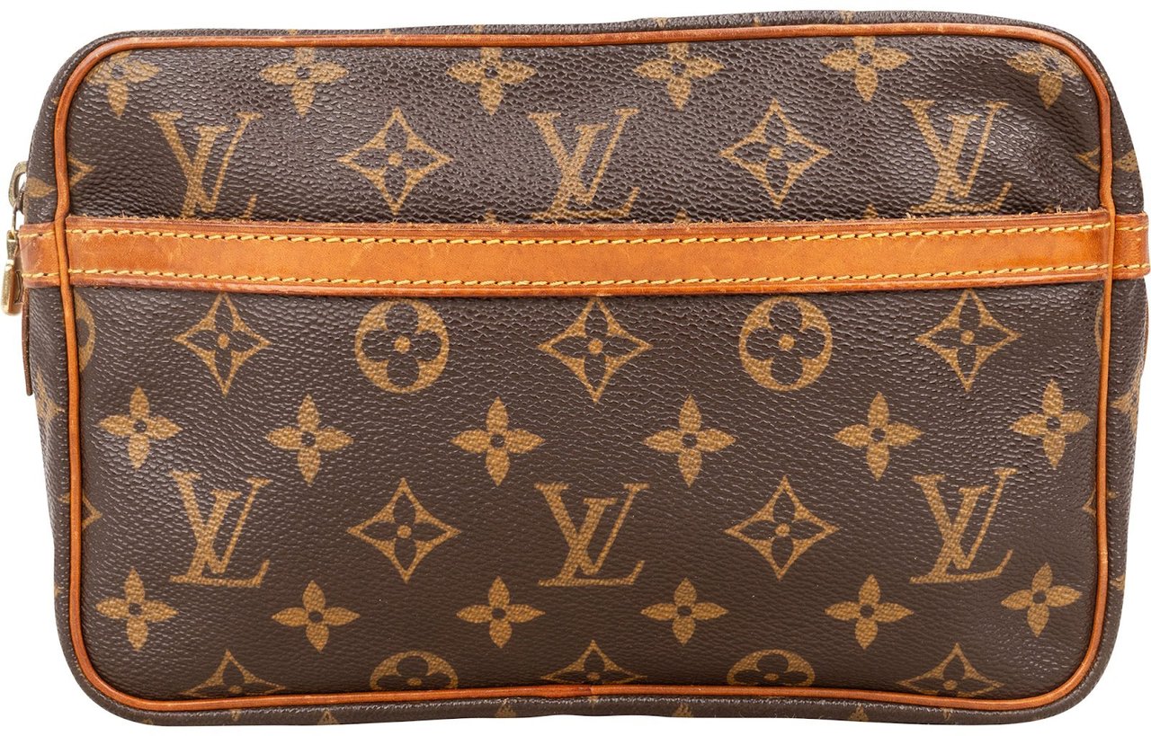 Louis Vuitton Louis Vuitton Monogram Canvas Compiegne 23 Clutch Bruin