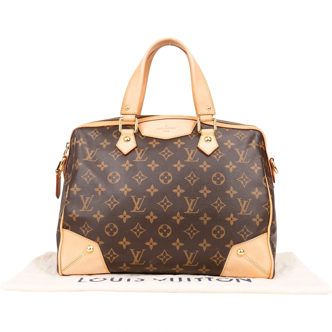 Louis Vuitton Louis Vuitton Canvas Monogram Retiro GM Handbag Bruin