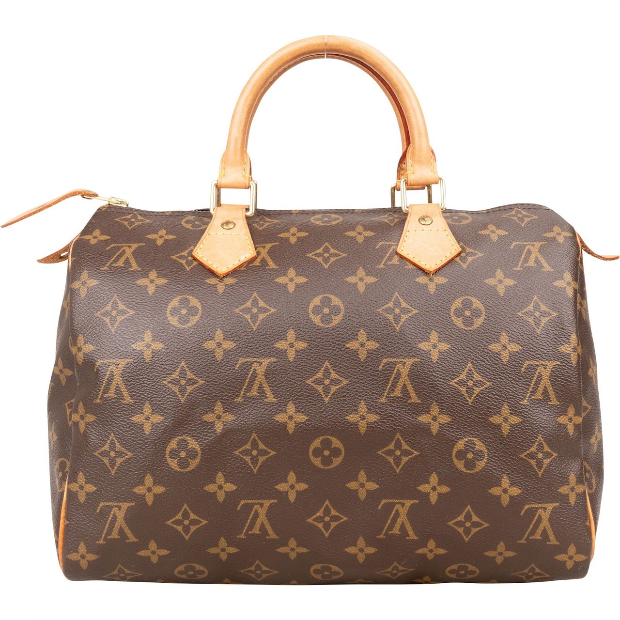 Louis Vuitton Louis Vuitton Monogram Canvas Speedy 30 Handbag Bruin