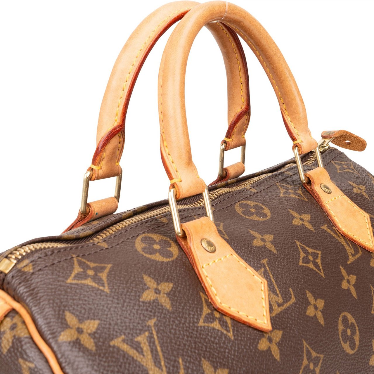 Louis Vuitton Louis Vuitton Monogram Canvas Speedy 30 Handbag Bruin