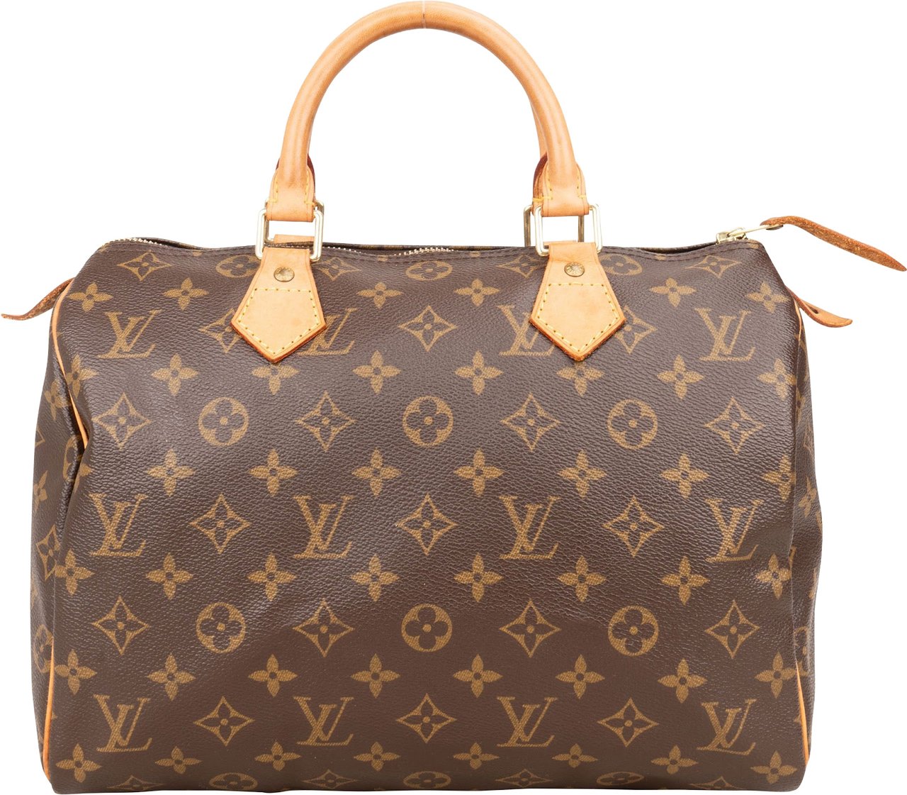 Louis Vuitton Louis Vuitton Monogram Canvas Speedy 30 Handbag Bruin