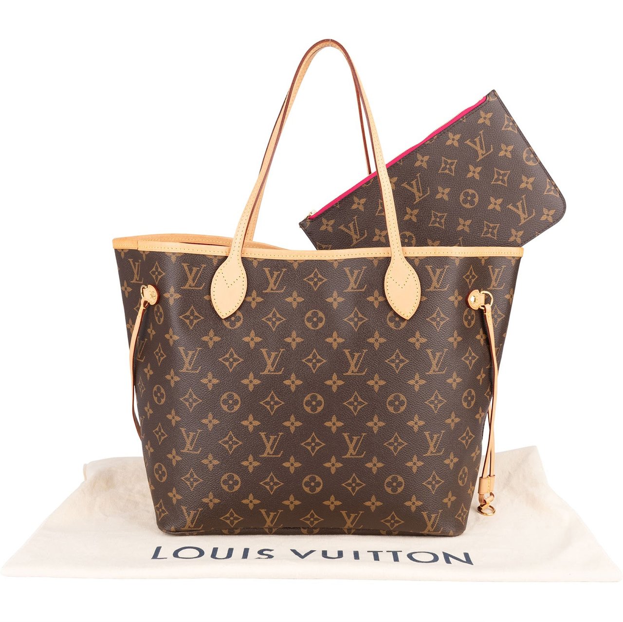 Louis Vuitton Louis Vuitton Monogram Canvas Neverfull MM Shoulder Bag Bruin