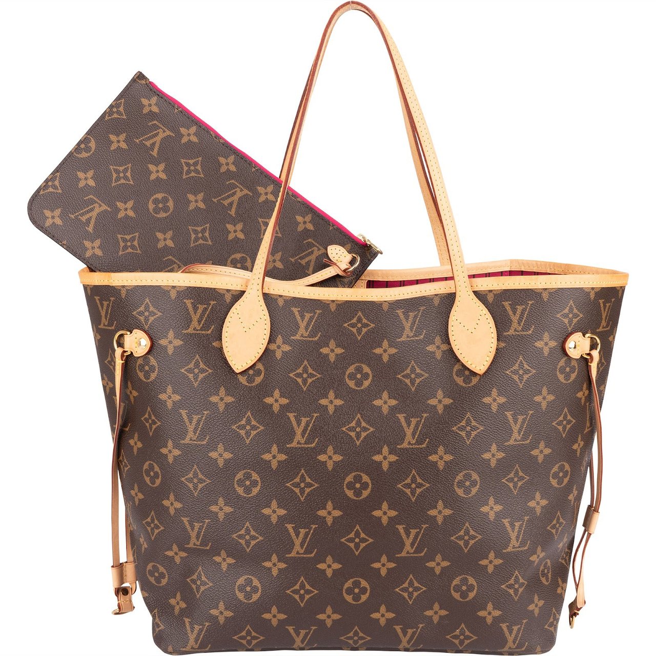 Louis Vuitton Louis Vuitton Monogram Canvas Neverfull MM Shoulder Bag Bruin