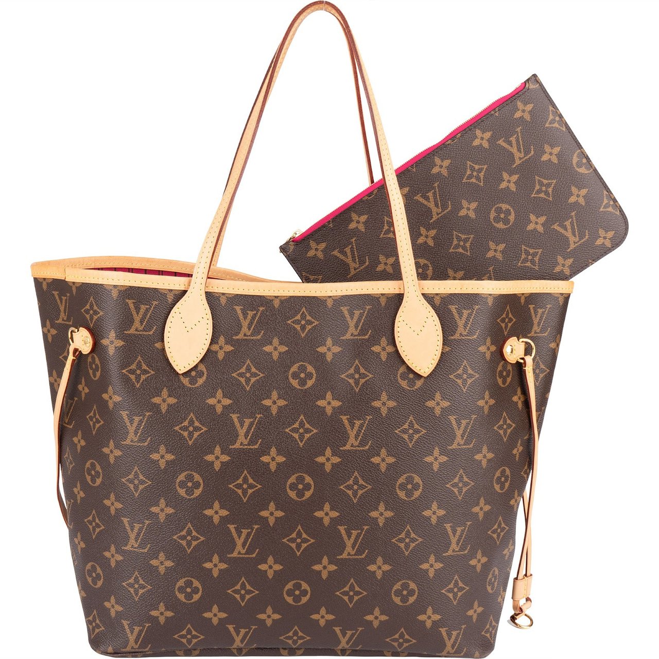 Louis Vuitton Louis Vuitton Monogram Canvas Neverfull MM Shoulder Bag Bruin