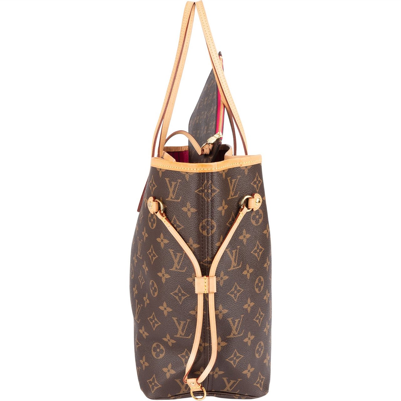 Louis Vuitton Louis Vuitton Monogram Canvas Neverfull MM Shoulder Bag Bruin
