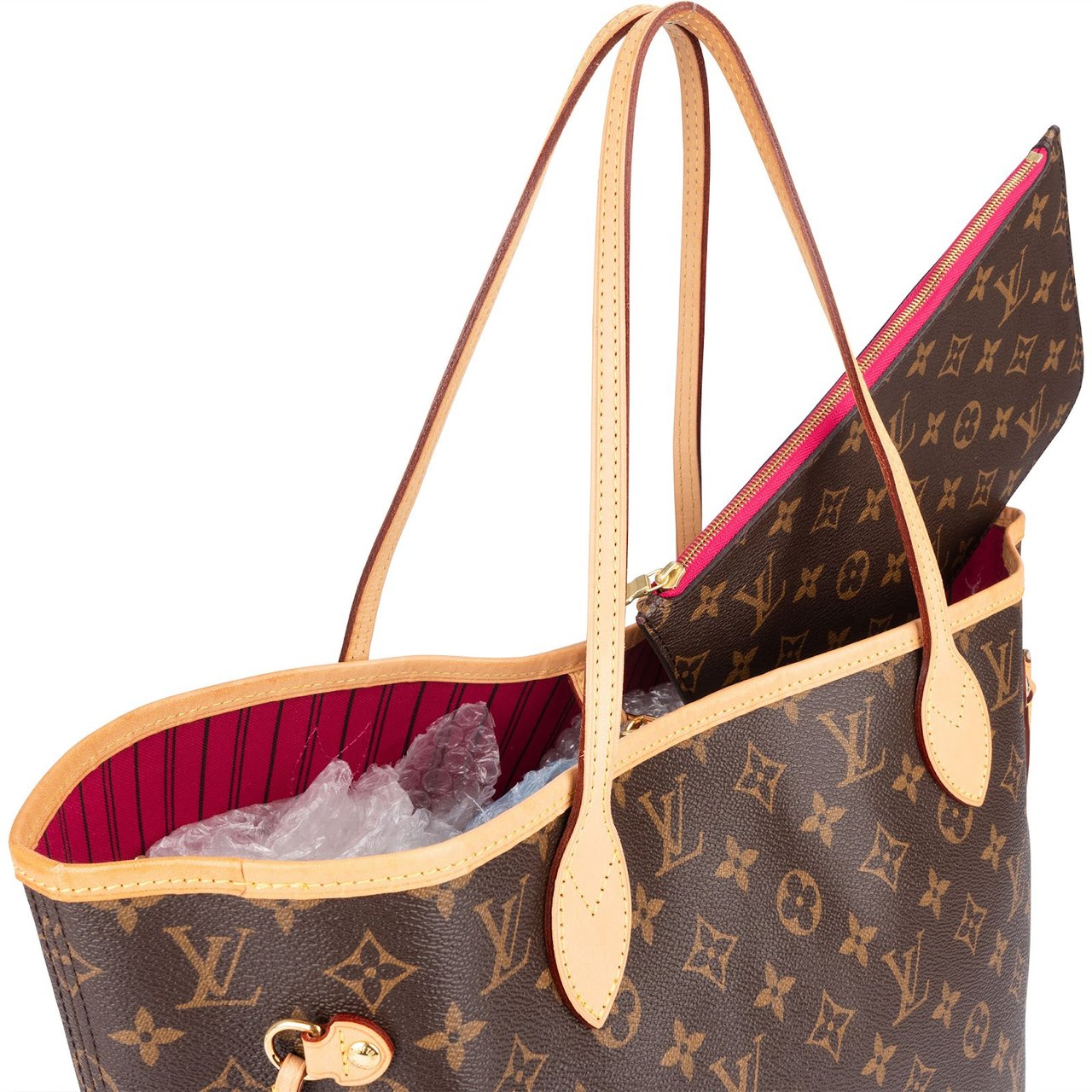 Louis Vuitton Louis Vuitton Monogram Canvas Neverfull MM Shoulder Bag Bruin