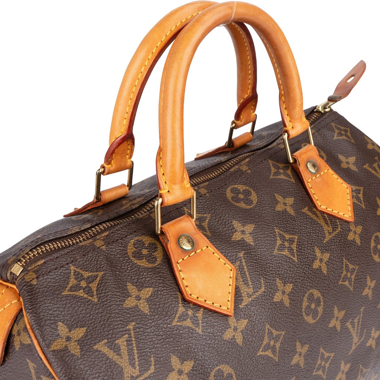 Louis Vuitton Louis Vuitton Monogram Canvas Speedy 30 Handbag Bruin