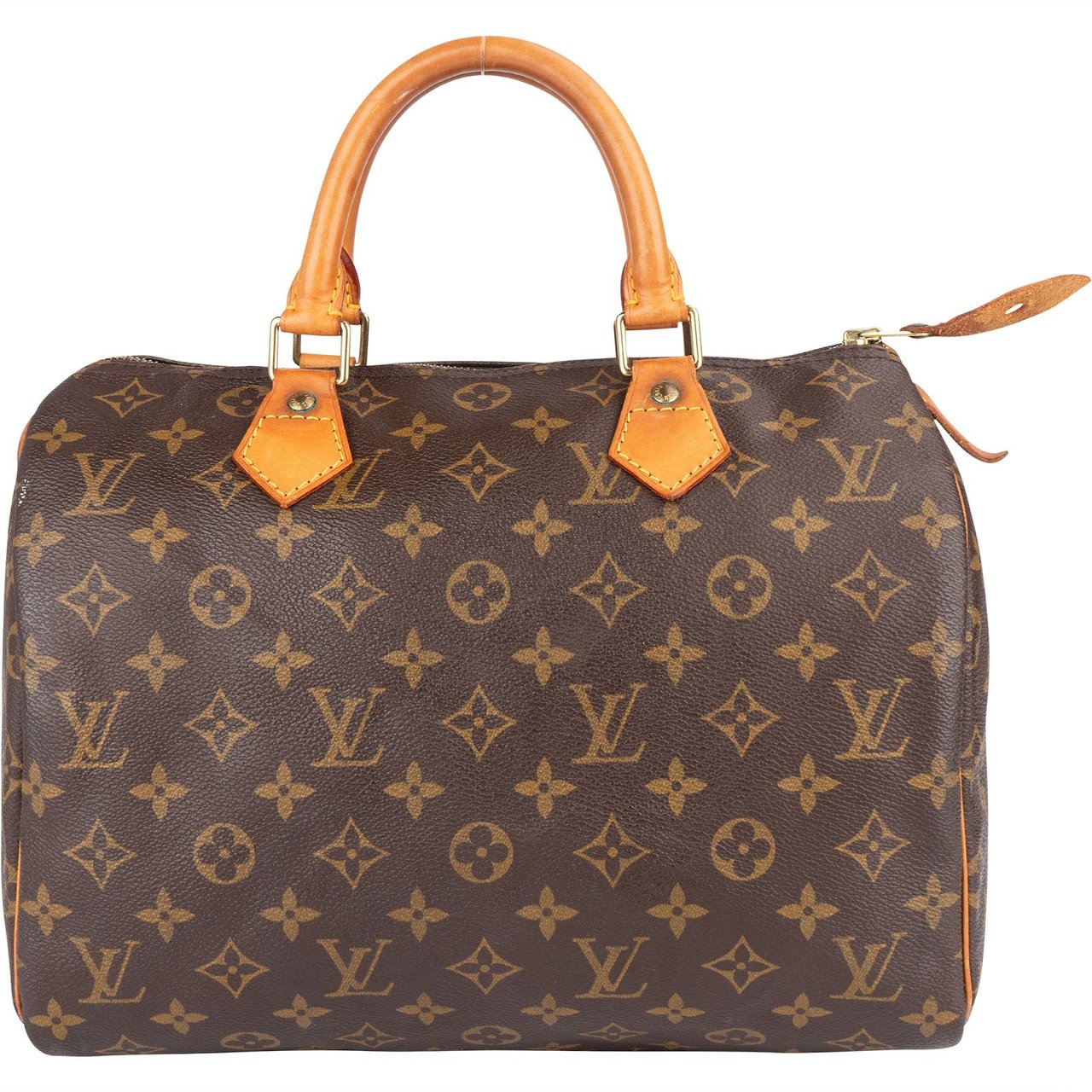 Louis Vuitton Louis Vuitton Monogram Canvas Speedy 30 Handbag Bruin