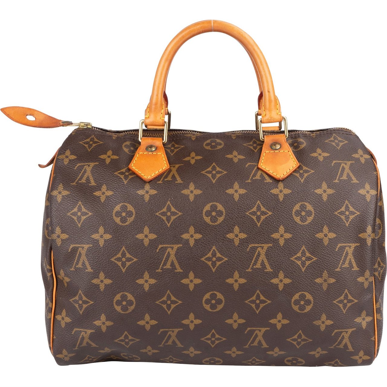 Louis Vuitton Louis Vuitton Monogram Canvas Speedy 30 Handbag Bruin