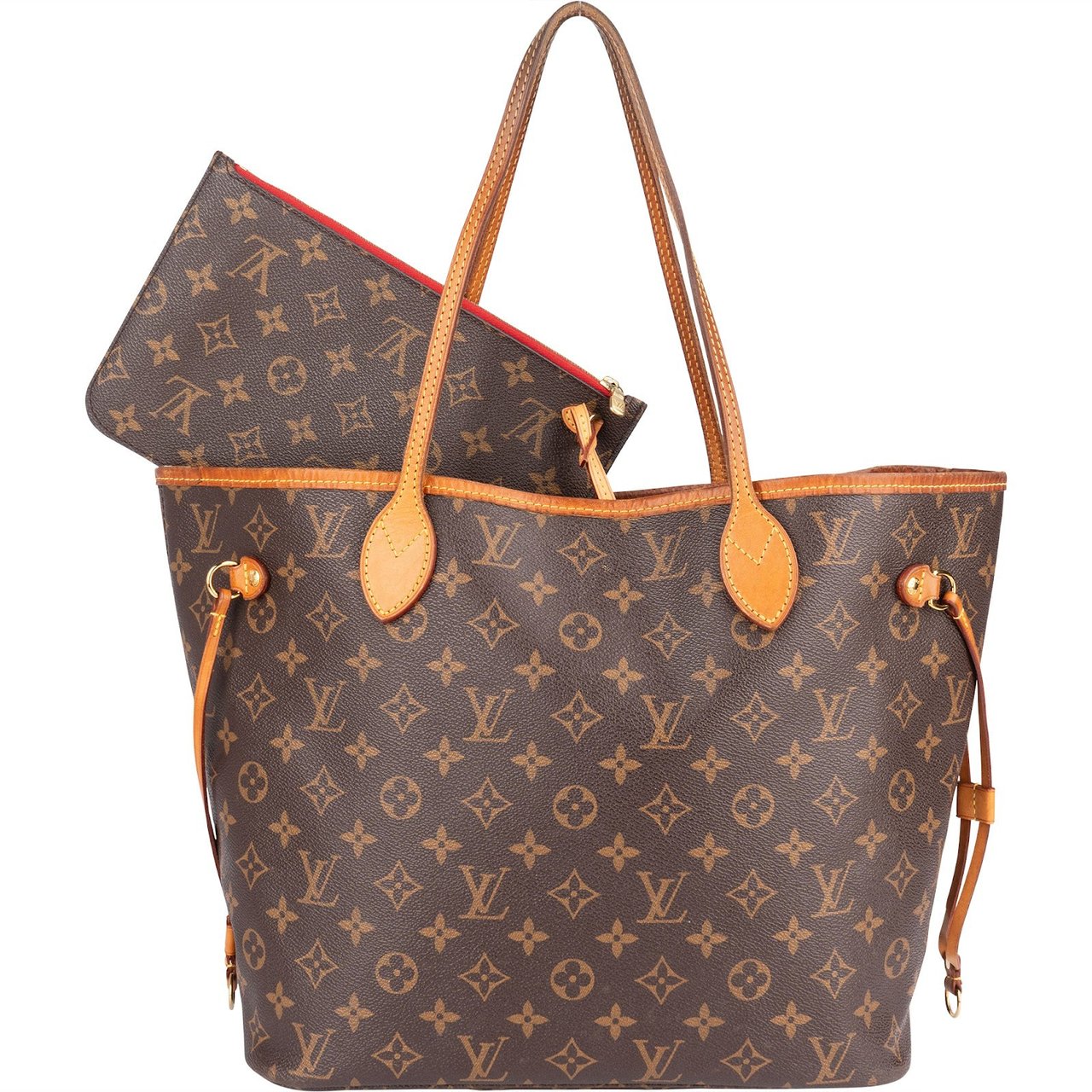 Louis Vuitton Louis Vuitton Monogram Canvas Neverfull MM Shoulder Bag Bruin