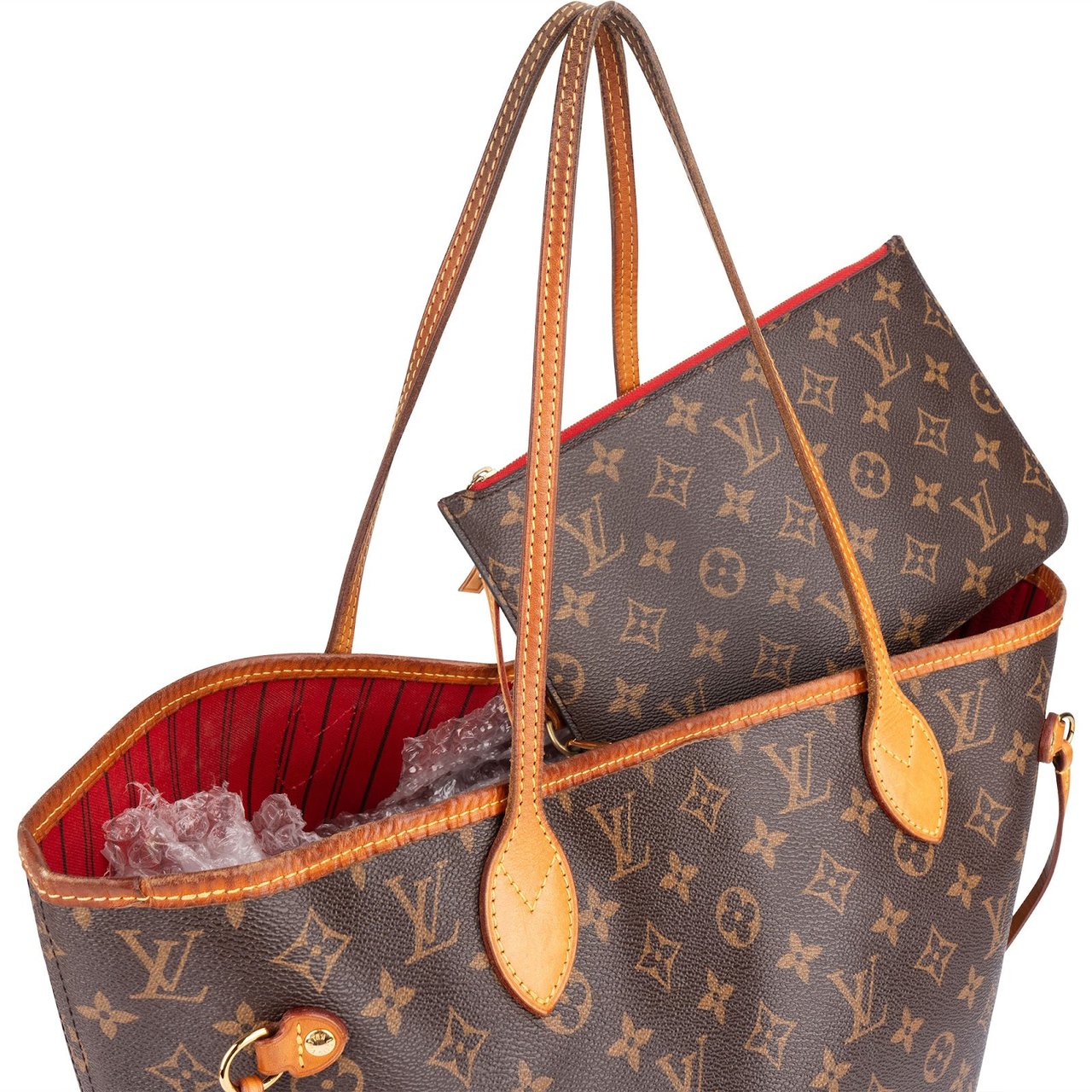 Louis Vuitton Louis Vuitton Monogram Canvas Neverfull MM Shoulder Bag Bruin