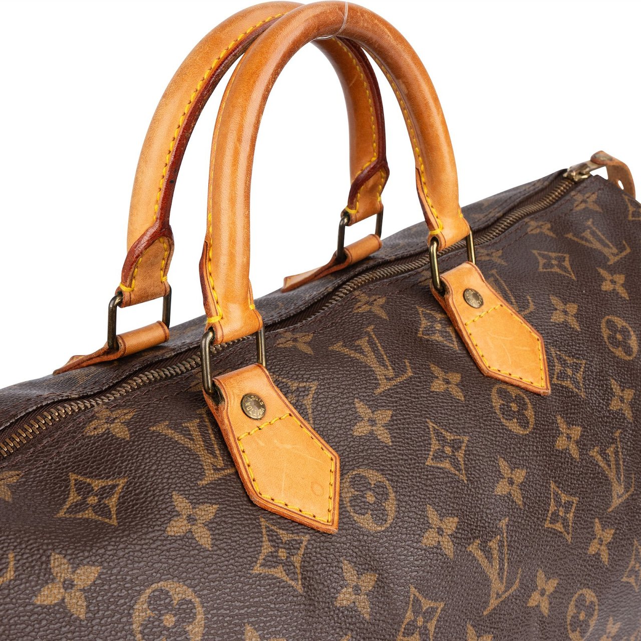 Louis Vuitton Louis Vuitton Monogram Canvas Speedy 40 Handbag Bruin