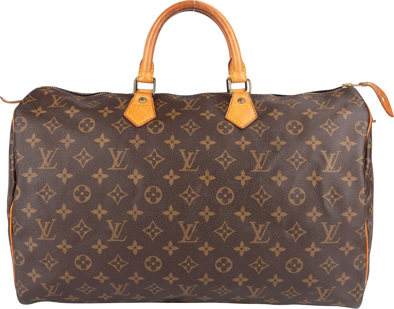 Louis Vuitton Louis Vuitton Monogram Canvas Speedy 40 Handbag Bruin