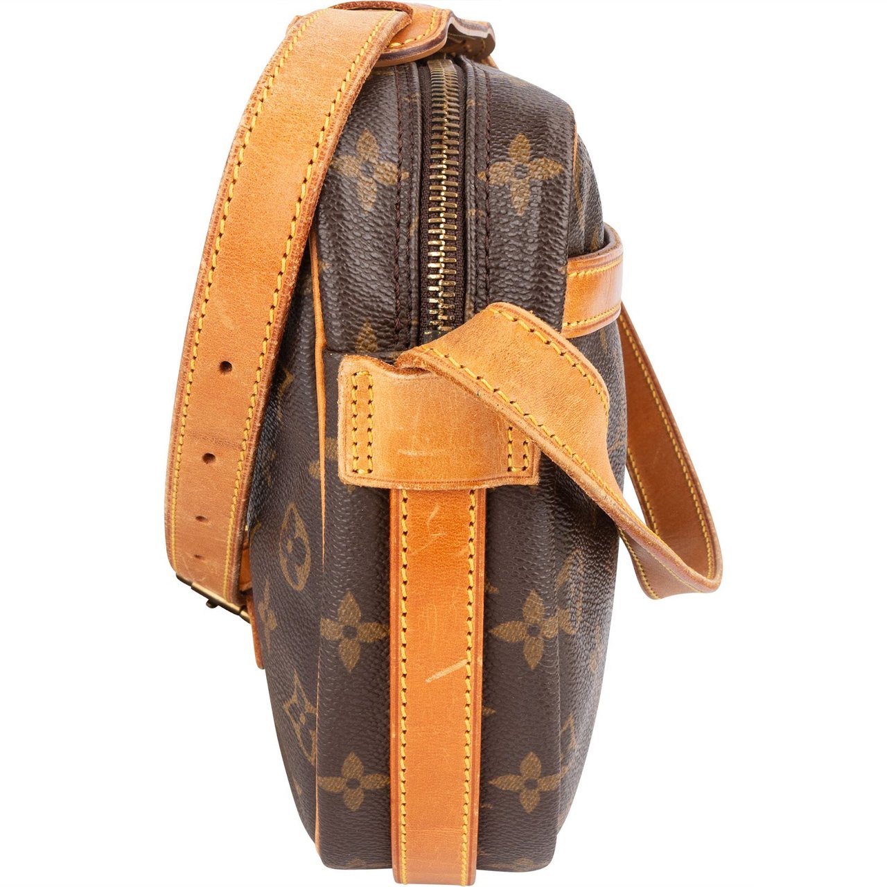 Louis Vuitton Louis Vuitton Monogram Canvas Jeune Fille GM Crossbody Bag Bruin
