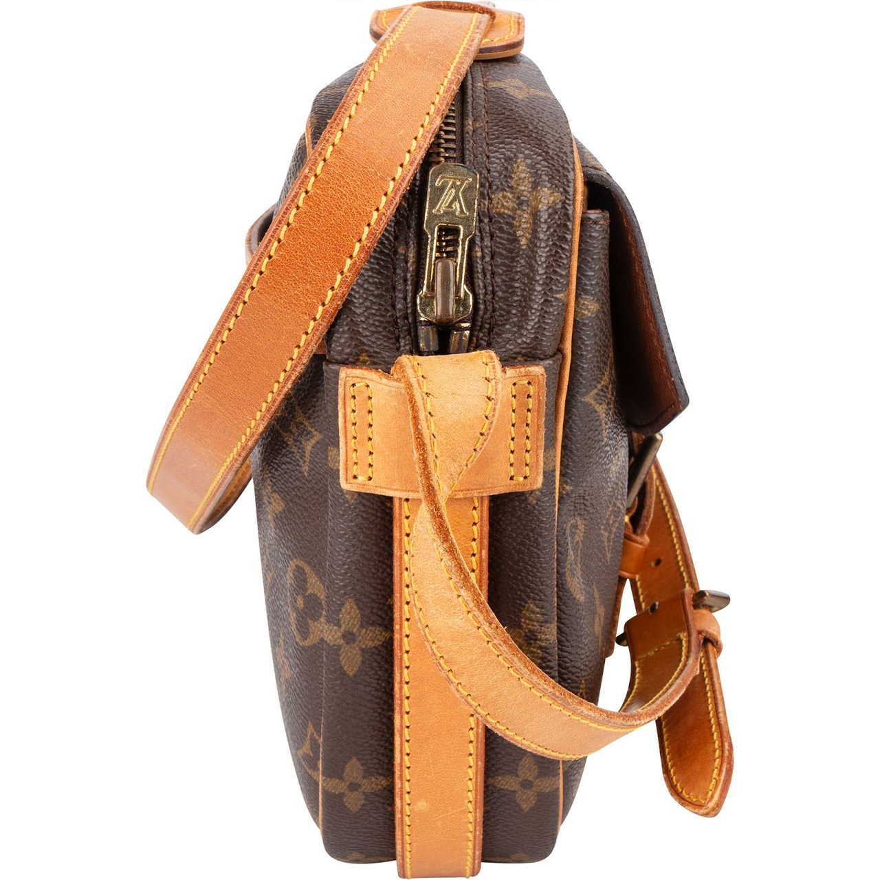 Louis Vuitton Louis Vuitton Monogram Canvas Jeune Fille GM Crossbody Bag Bruin