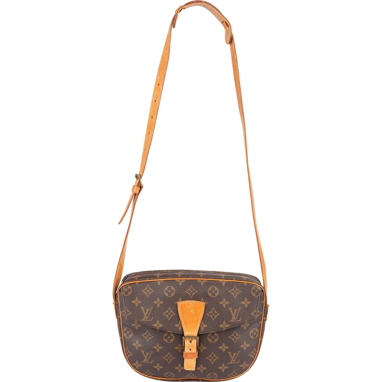 Louis Vuitton Louis Vuitton Monogram Canvas Jeune Fille GM Crossbody Bag Bruin