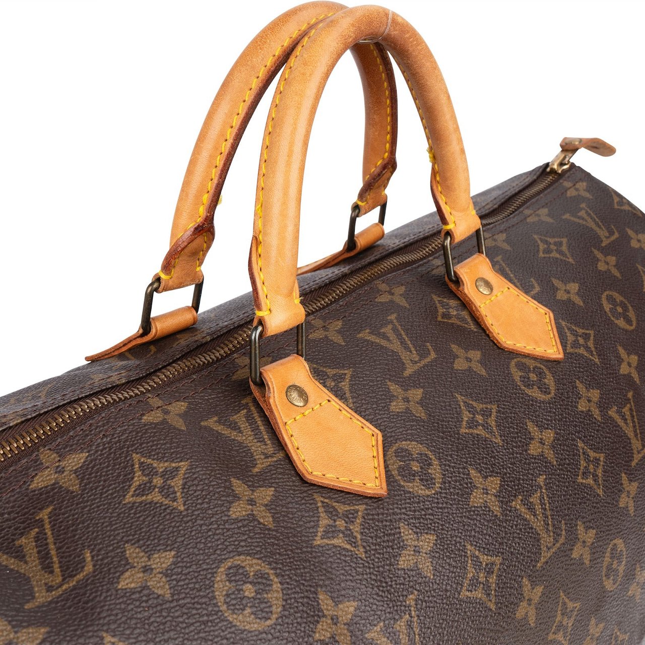 Louis Vuitton Louis Vuitton Monogram Canvas Speedy 40 Handbag Bruin