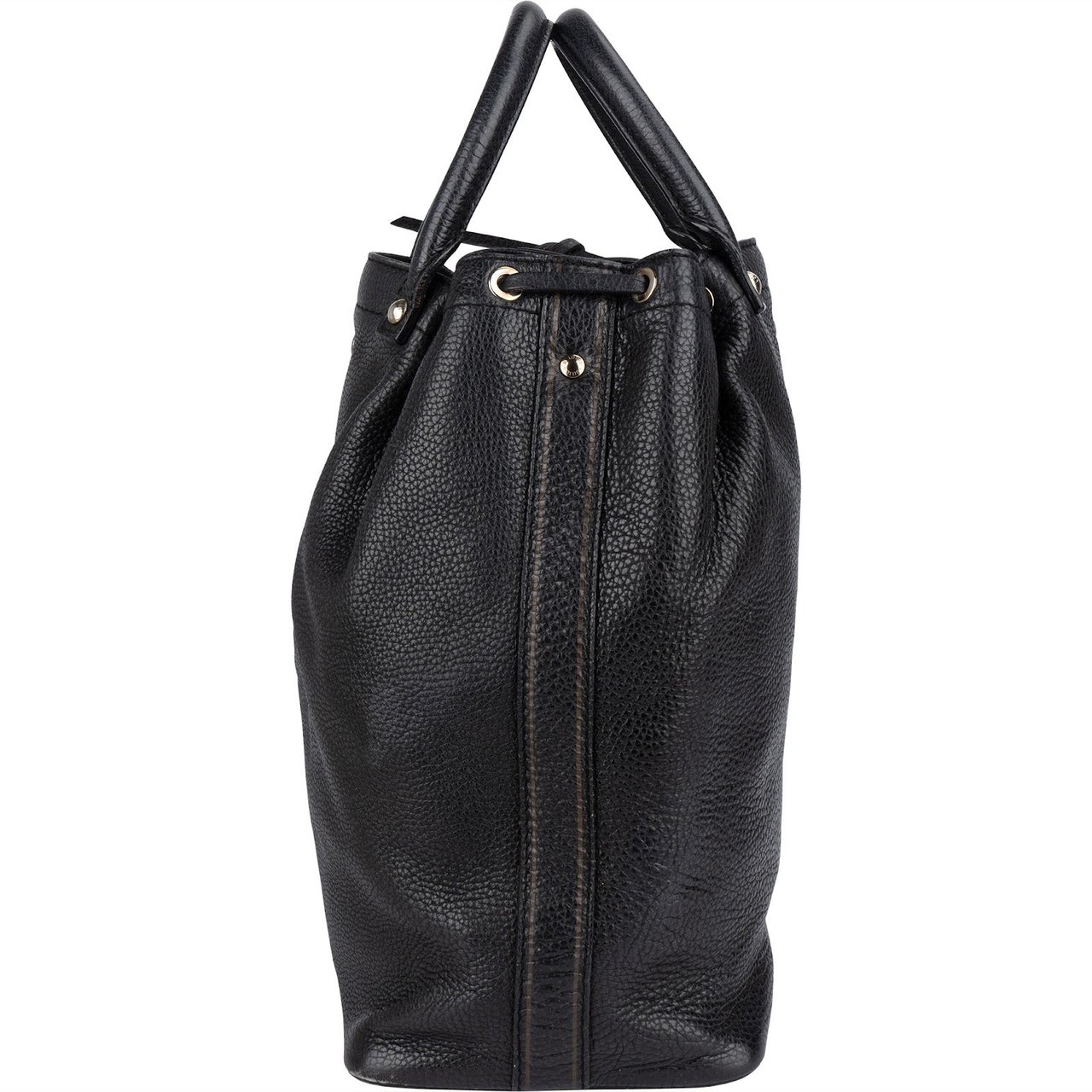 Louis Vuitton Noir Tobago Leather T & B Globe Cabas Handbag Zwart