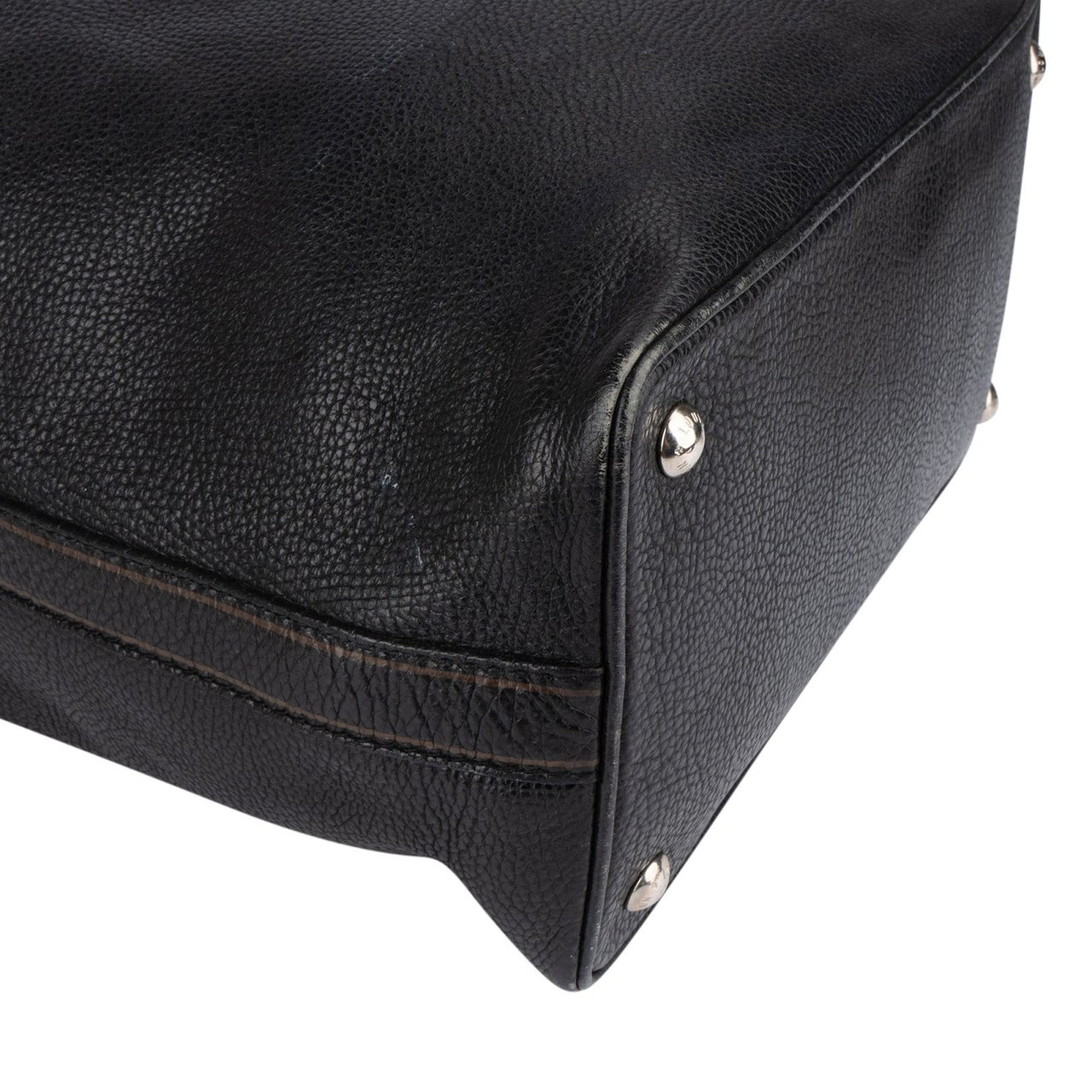 Louis Vuitton Noir Tobago Leather T & B Globe Cabas Handbag Zwart