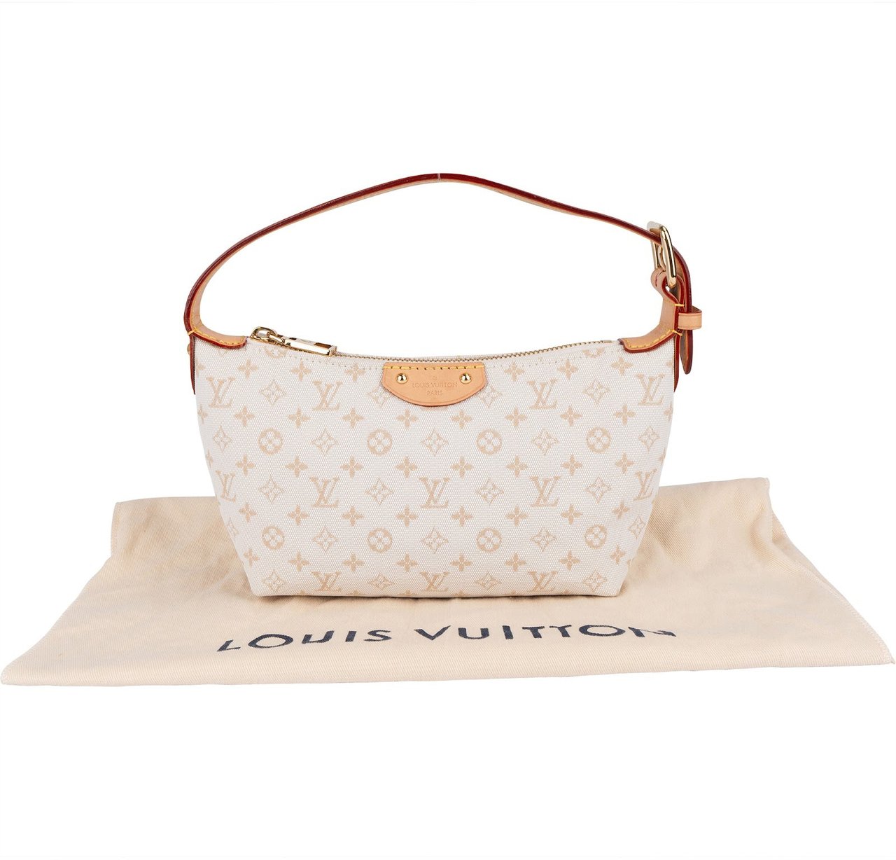 Louis Vuitton Louis Vuitton Monogram Mini Lin Hills Pochette Accessoires Handbag Wit