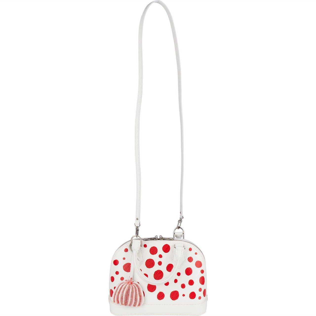 Louis Vuitton White Epi Leather x Yayoi Kusama Alma BB Handbag Wit