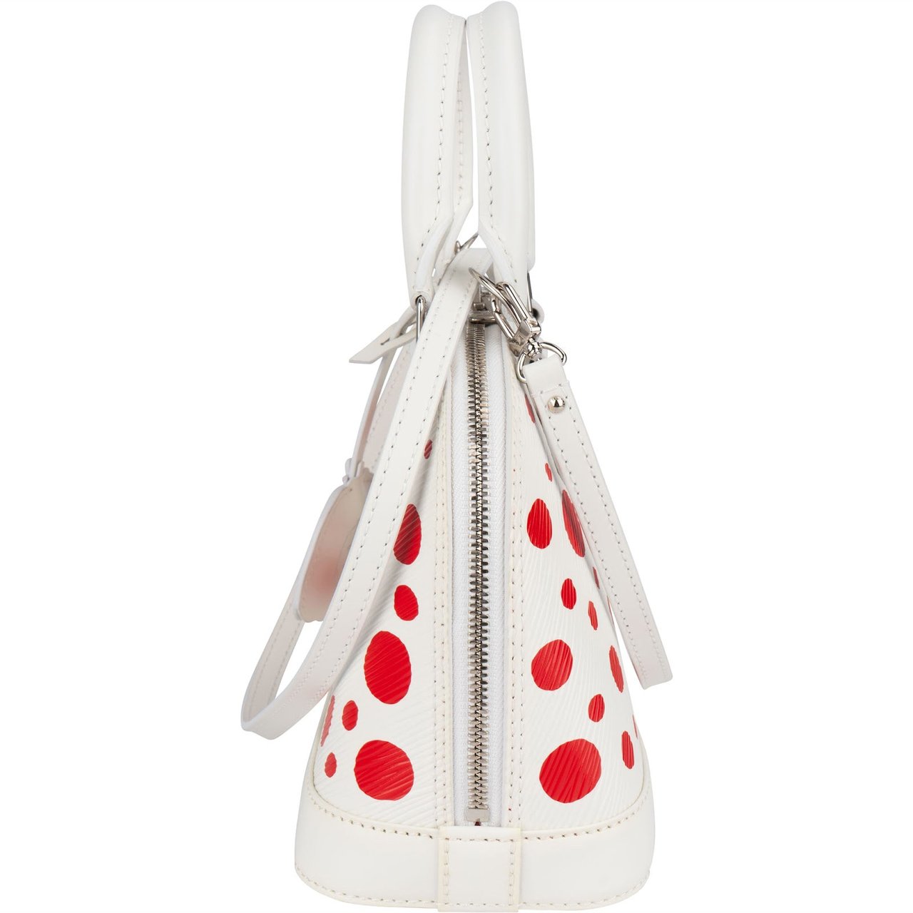 Louis Vuitton Louis Vuitton White Epi Leather x Yayoi Kusama Alma BB Handbag Wit