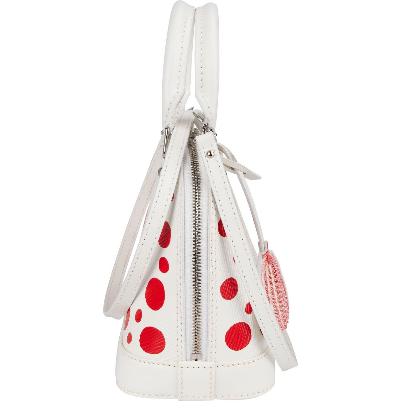 Louis Vuitton White Epi Leather x Yayoi Kusama Alma BB Handbag Wit